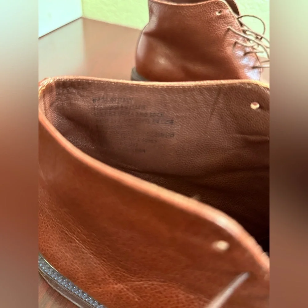 Brown Chukka Boots with Rich Leather Finish